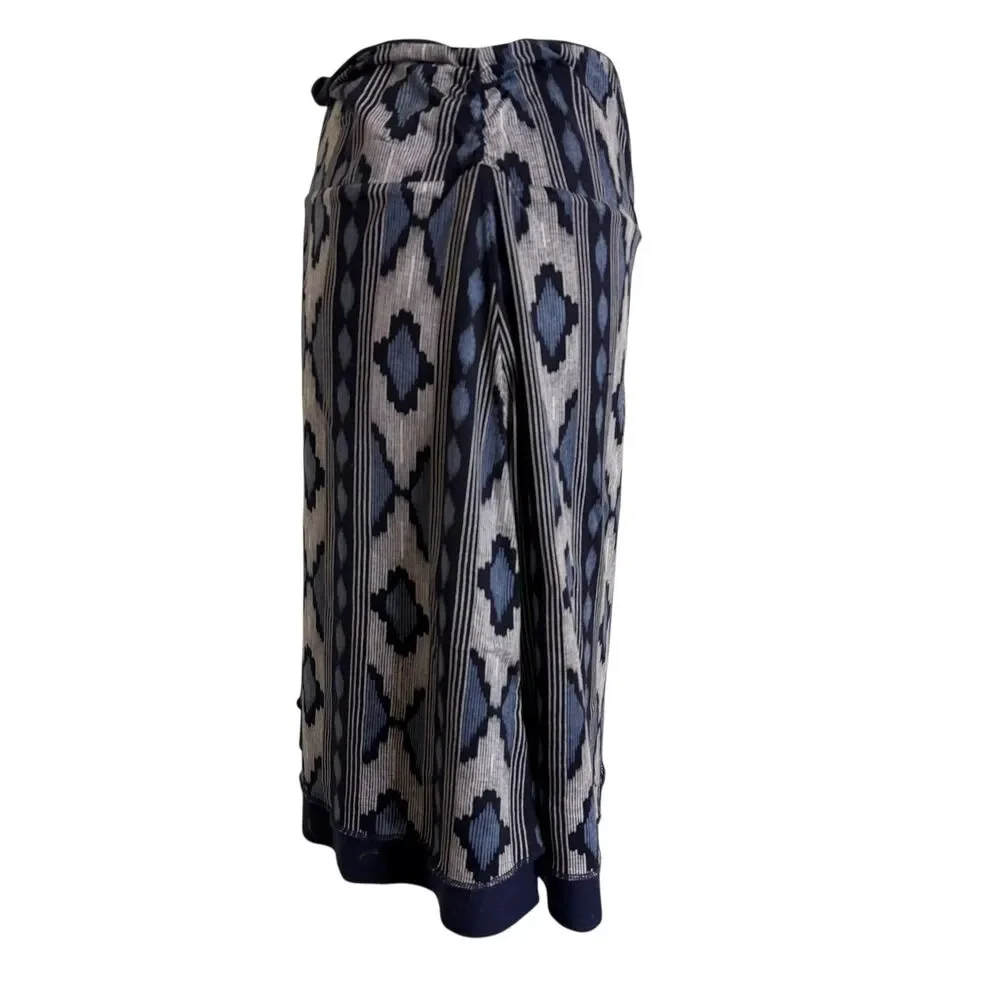 Colorado TC Clothing Tranquility Reversible Skirt A Line Ikat Print Navy S? bv